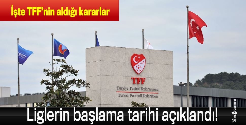 Liglerin başlama tarihi açıklandı!