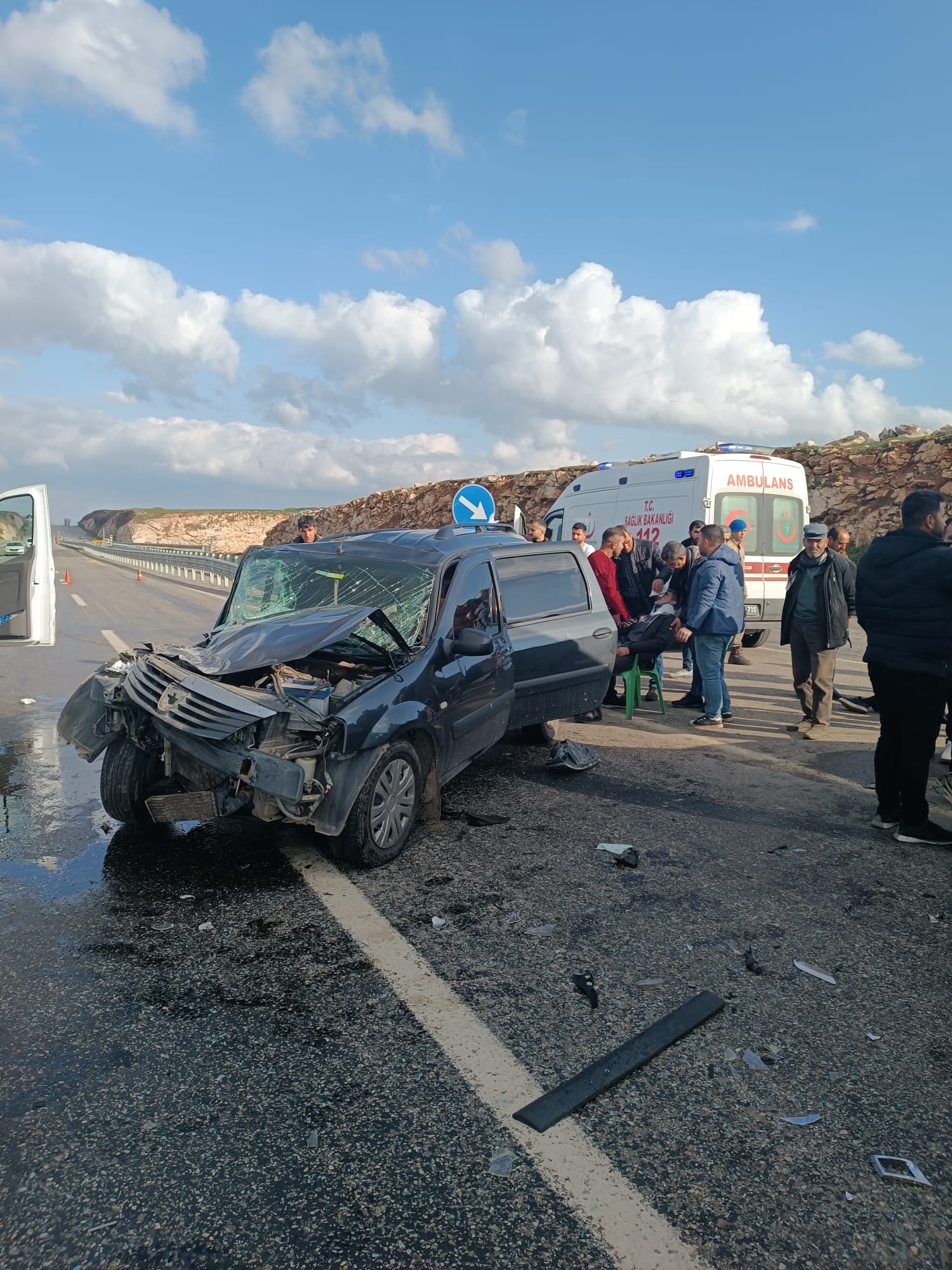 Beşiri İkiköprü mevkiinde kaza