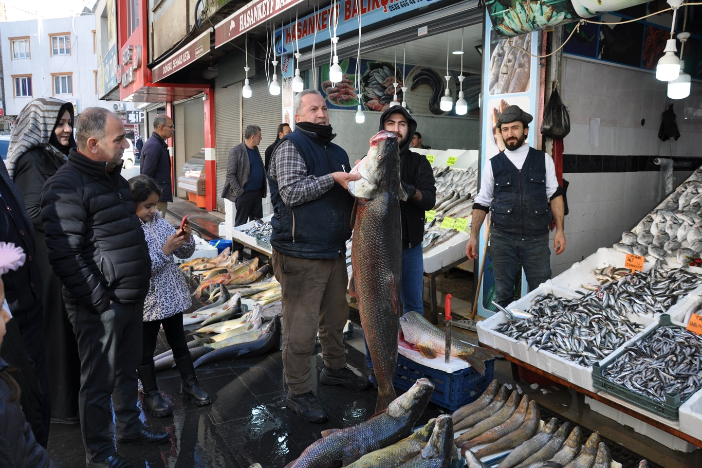 Balık satıcıları satışlardan memnun