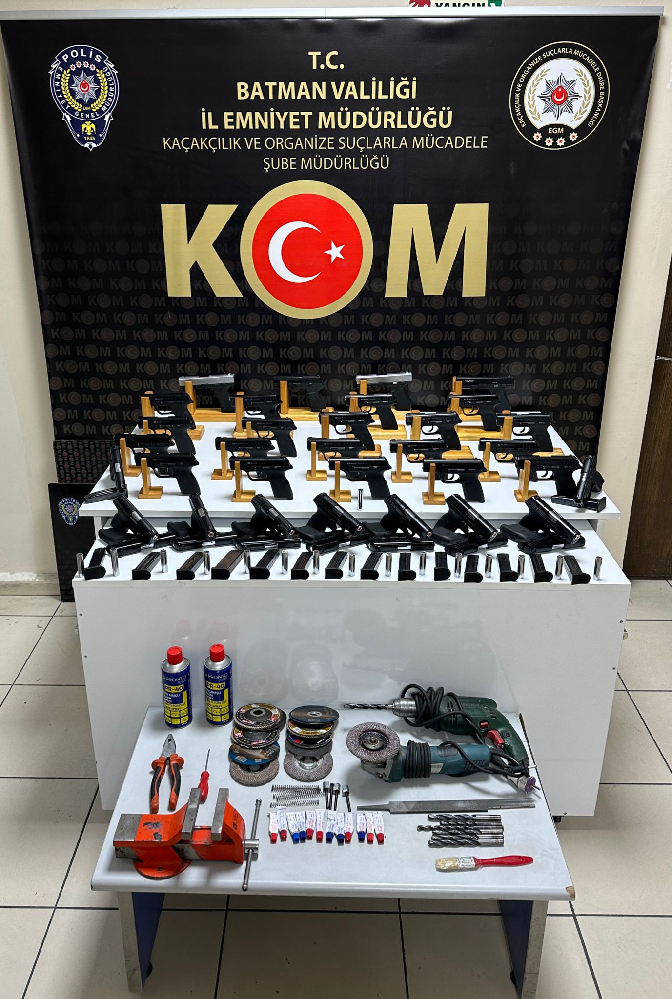 Batman’da silah üretimi yapan adrese baskın