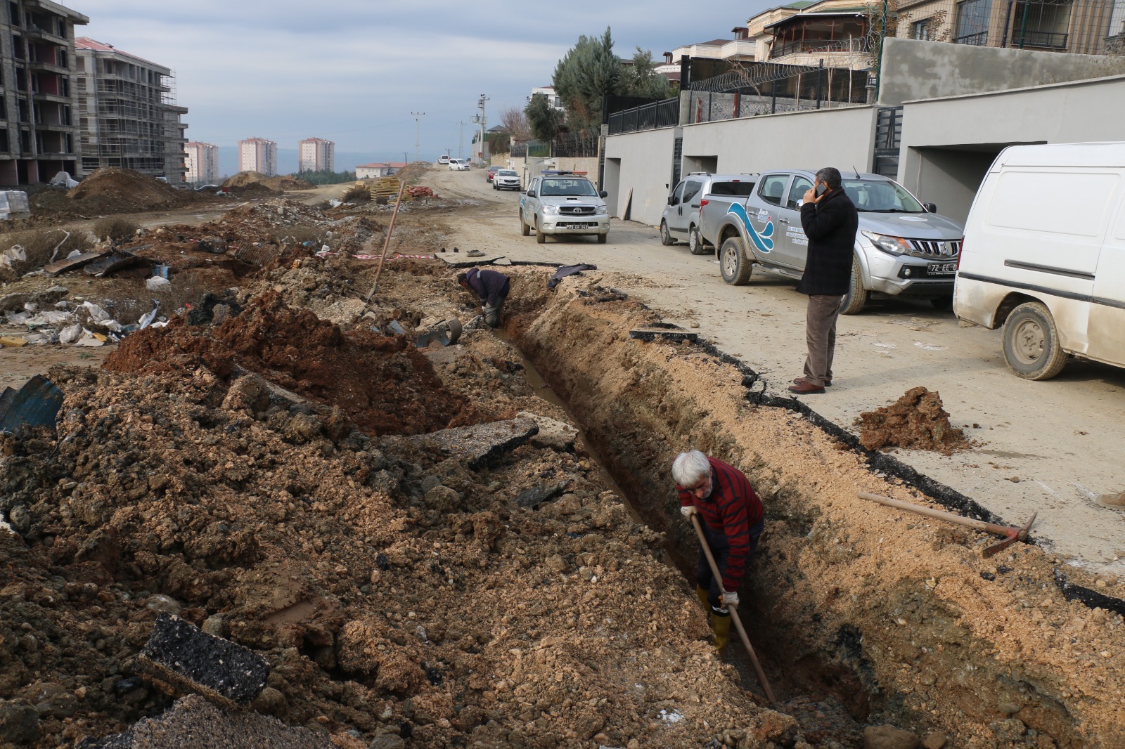 23 bin 750 metre kanalizasyon hattı döşendi