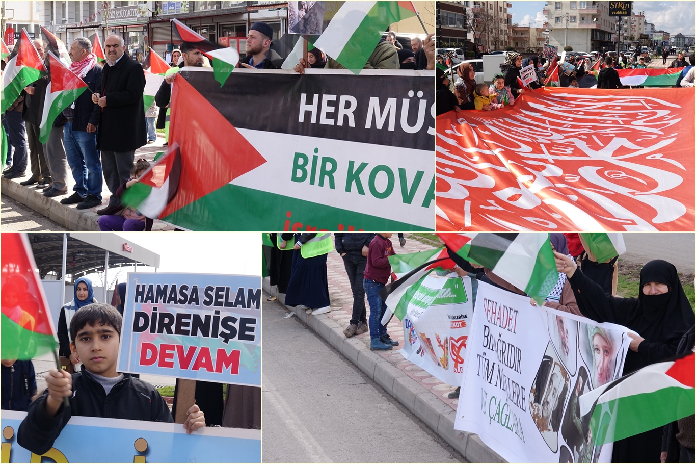 Batman’da ‘Gazze için insan zinciri’ eylemi yapıldı