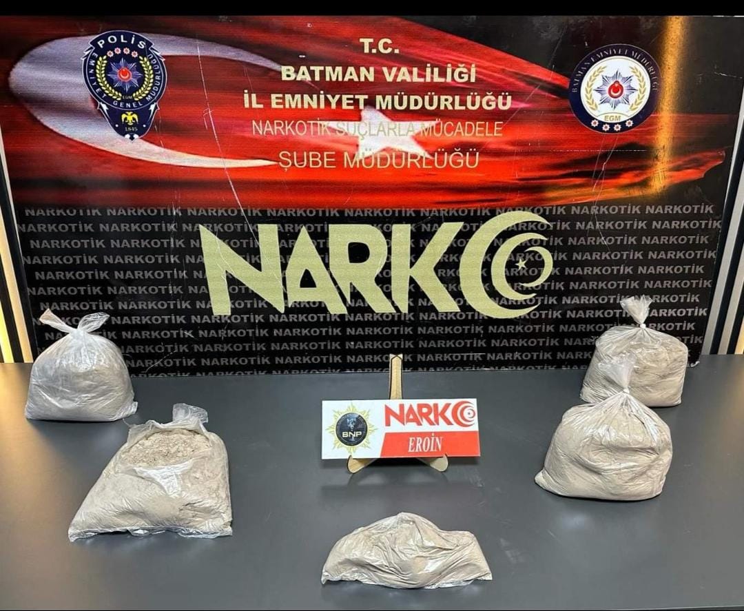 3 Kilo 810 Gram Eroin Ele Geçirildi