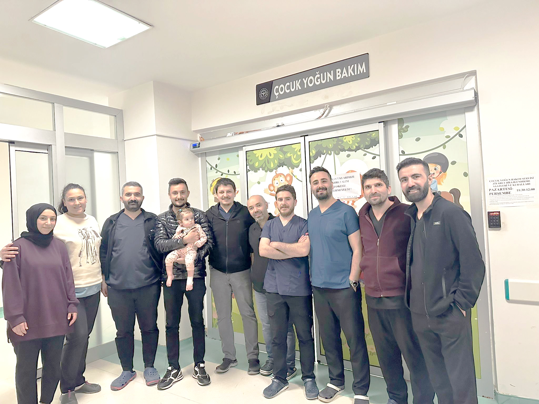 1 yaşındaki Asel bebeğin akciğerinde bulunan cisim çıkarıldı