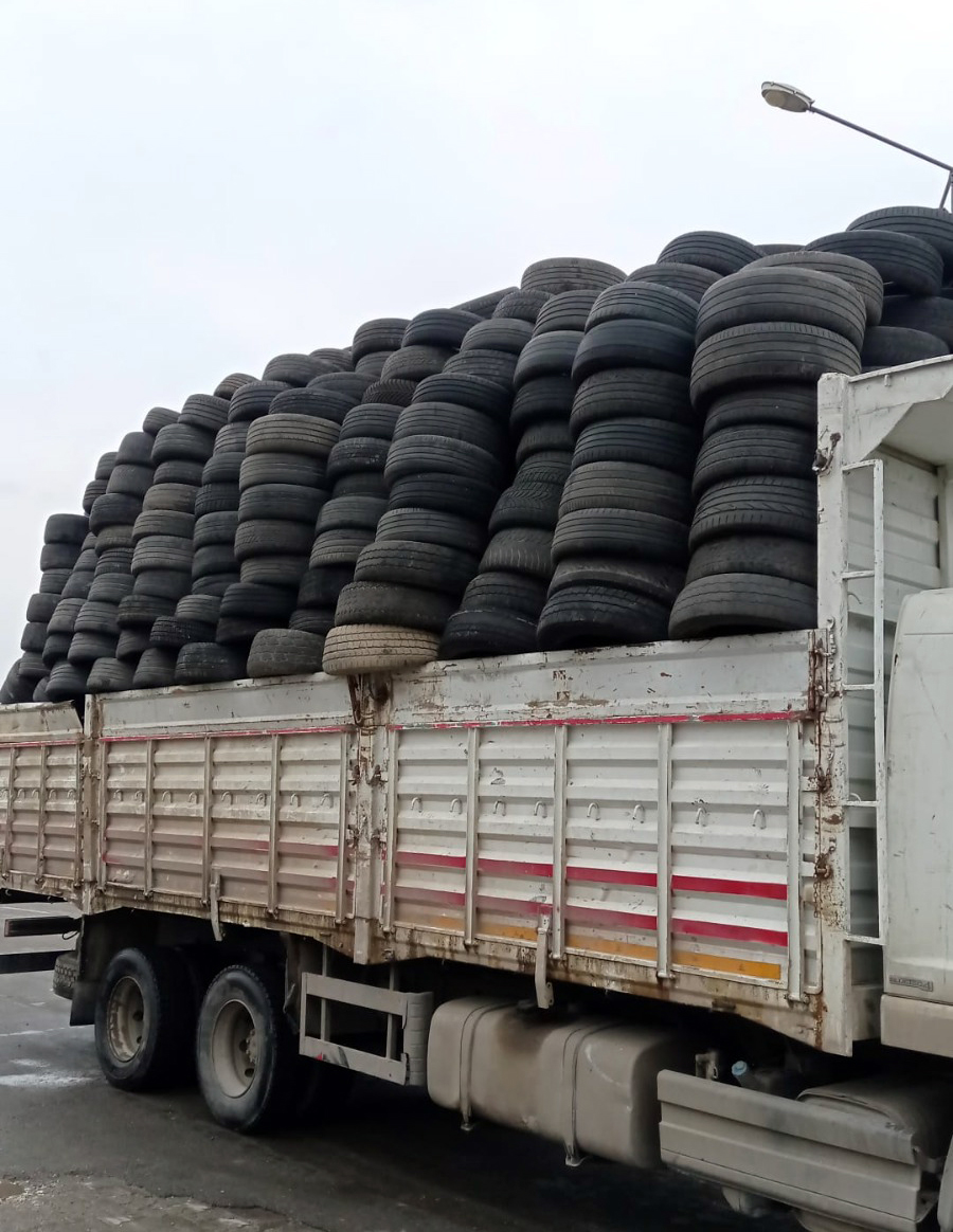 1020 ton atık lastik geri dönüşüme kazandırıldı