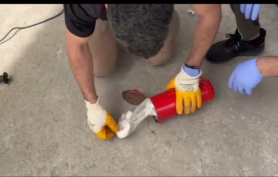 Yangın tüpü içerisinde uyuşturucu sevkiyatı
