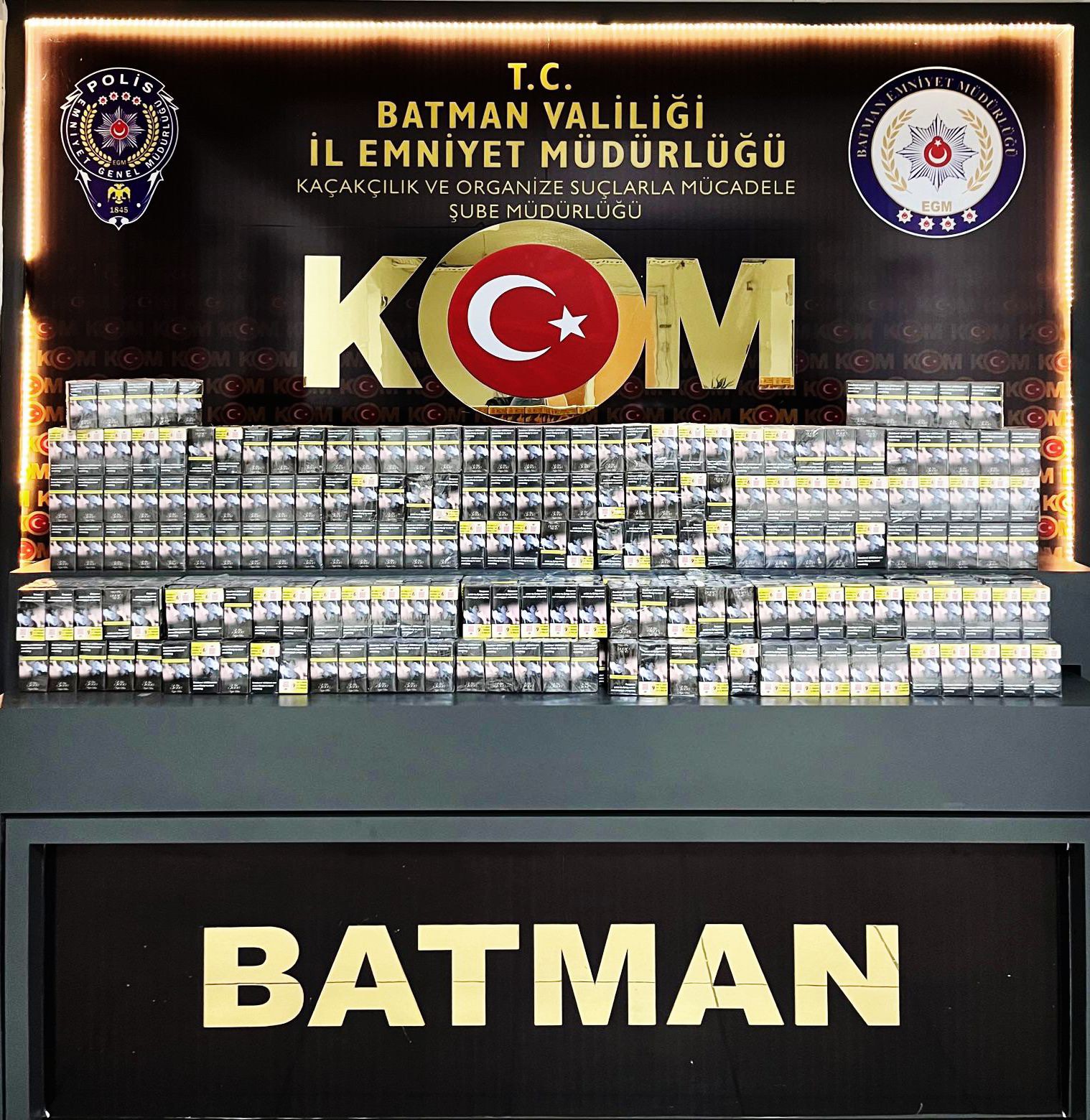 Gümrük kaçağı sigara ele geçirildi