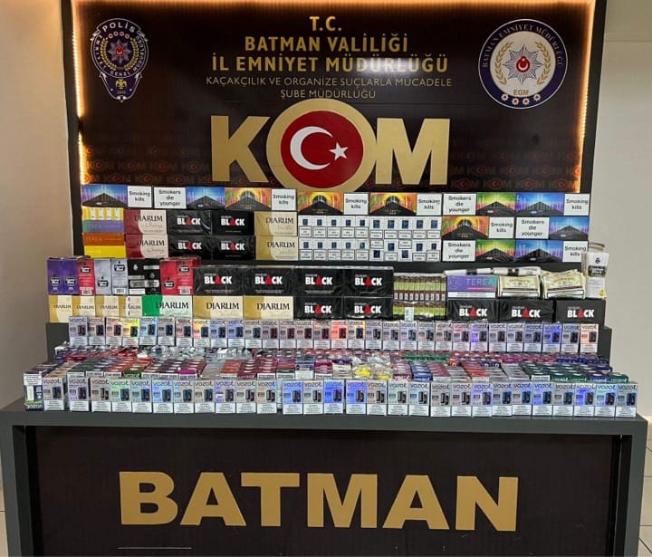 Gümrük kaçağı ürünler ele geçirildi