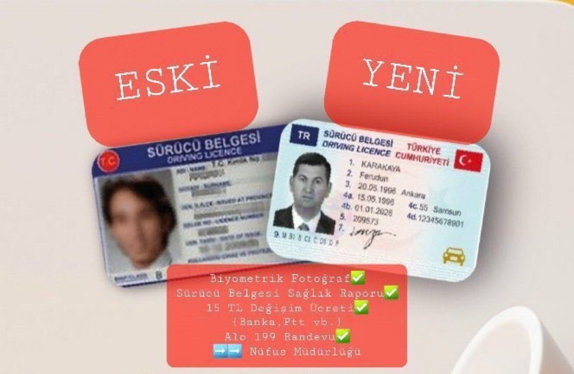 Batman’da Eski Tip Sürücü Belgesi Değişim Uyarısı