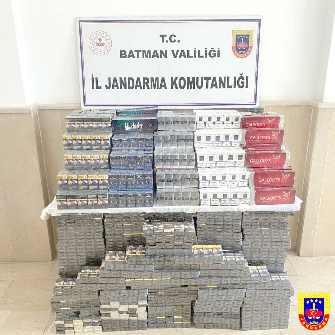 5 bin 593 paket kaçak sigara ele geçirildi