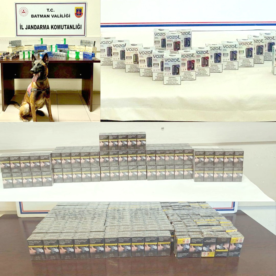 Batman’da gümrük kaçağı ürünler ele geçirildi