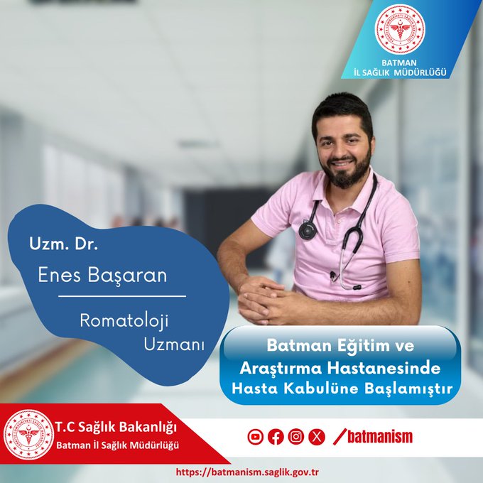 Romatoloji Uzmanı göreve başladı