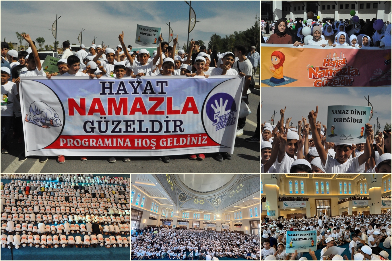 “Hayat Namazla Güzeldir” programında binlerce çocuk bir araya geldi