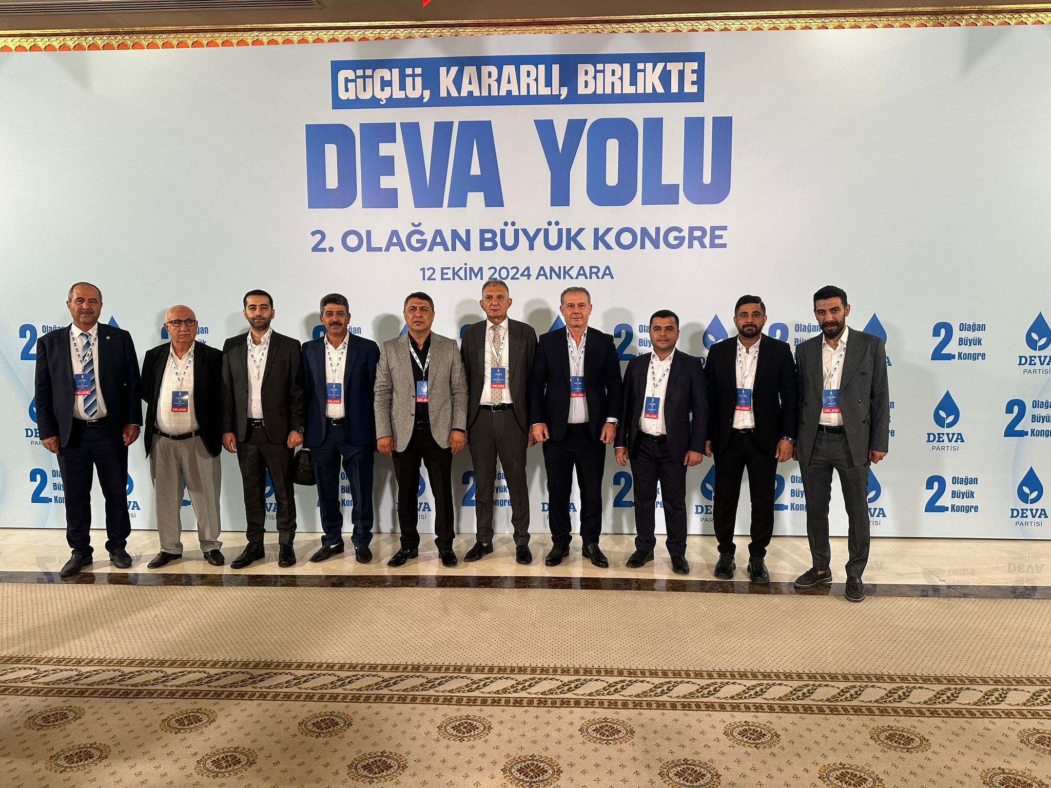 DEVA Partisi’nin 2. Olağan Kongresi’ne Batman’dan Katılım