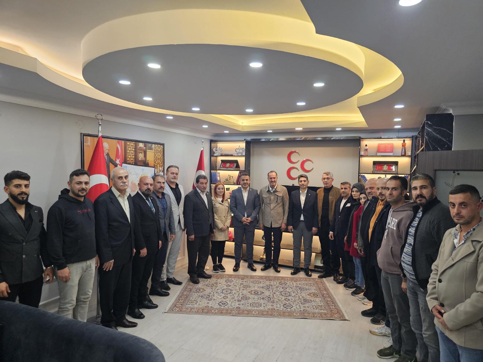 Osmanağaoğlu’ndan MHP Batman İl Başkanlığına ziyaret