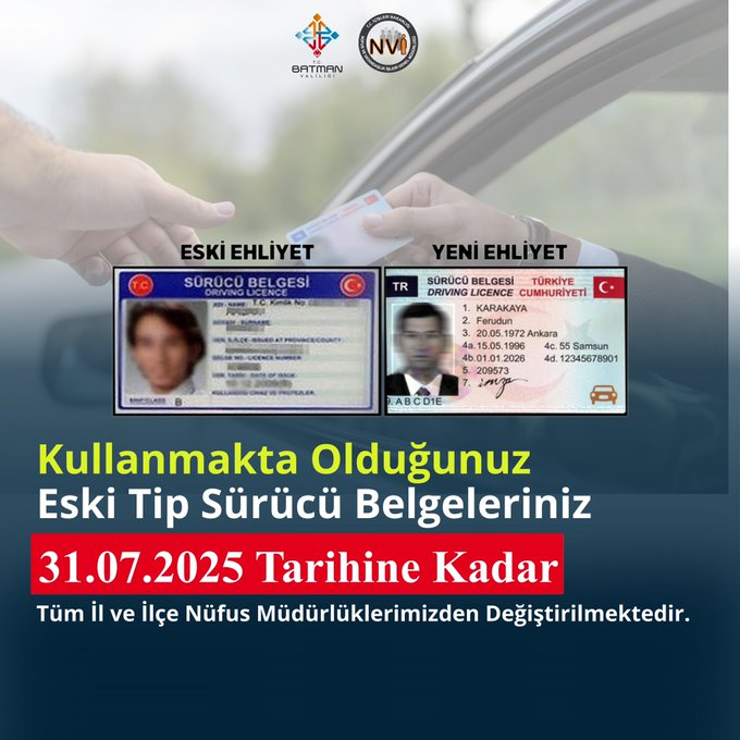 Sürücü Belgesi Yenileme Süresi Uzatıldı