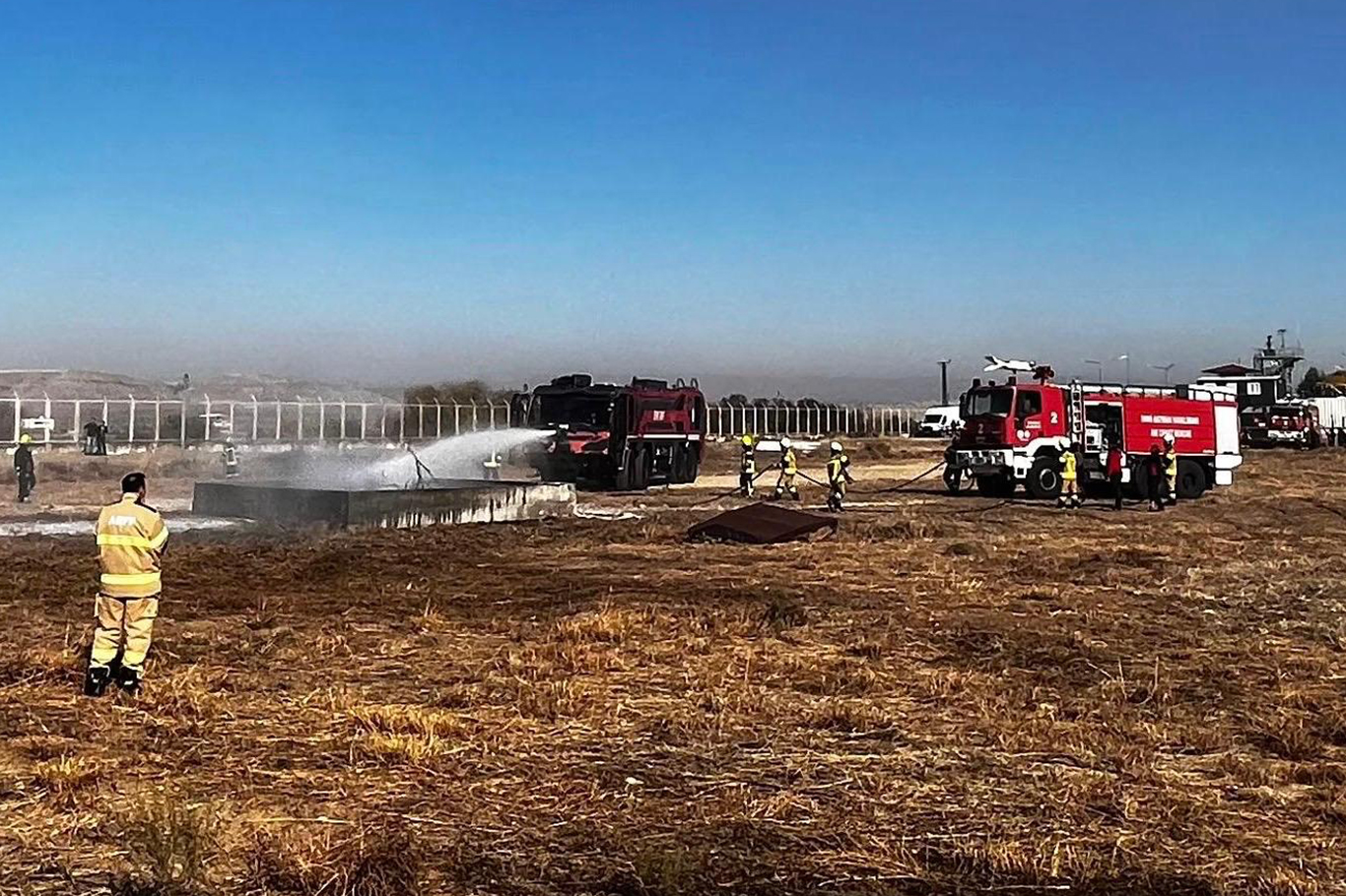 Batman Havalimanı’nda yangın tatbikatı