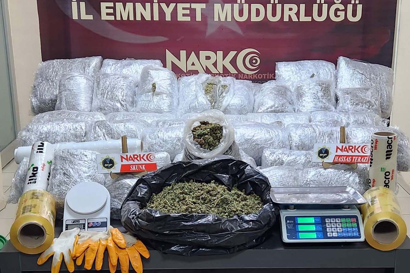53 kilogram uyuşturucu ele geçirildi