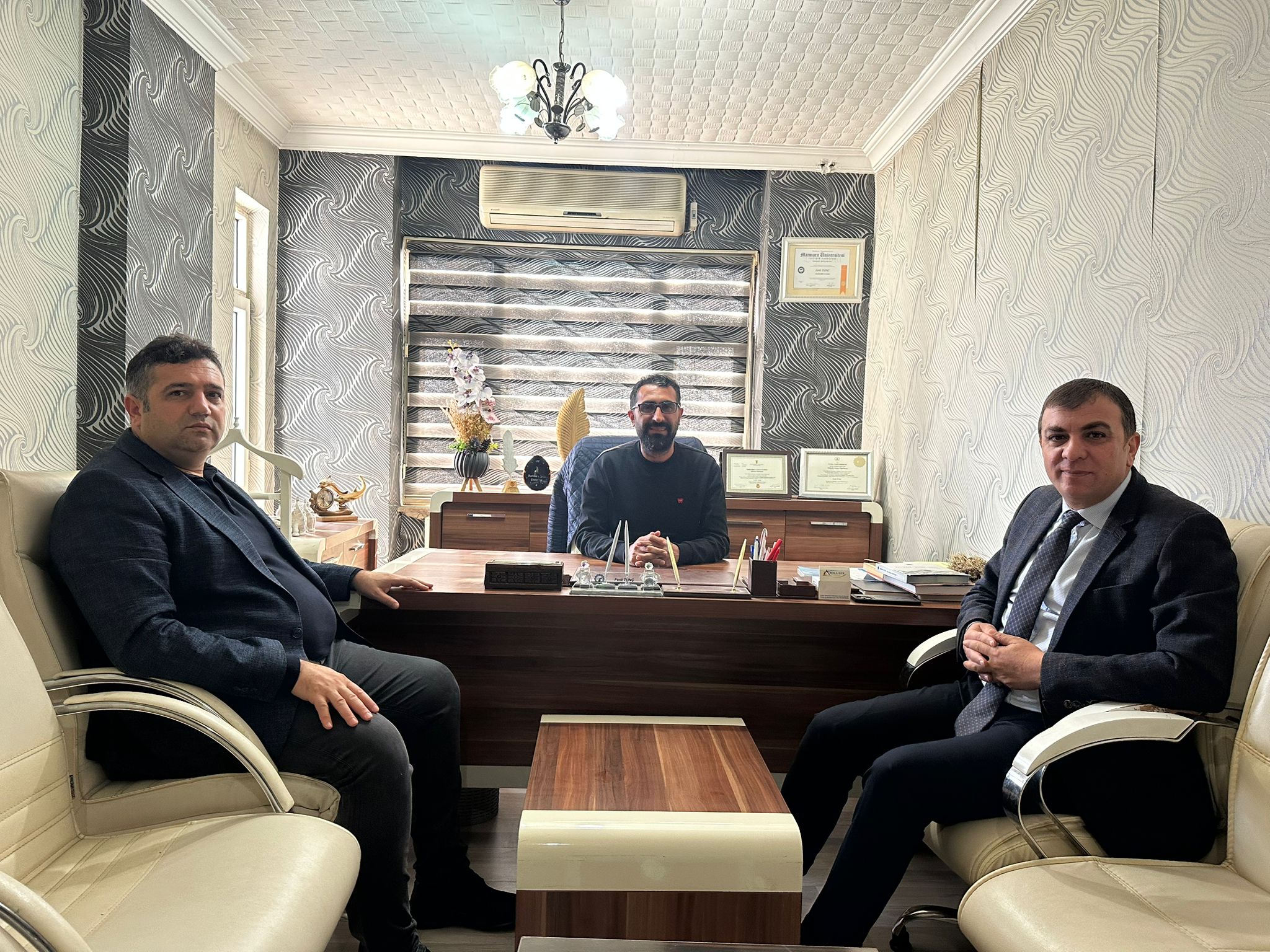Çiçek ve Önlü’den gazetemize ziyaret