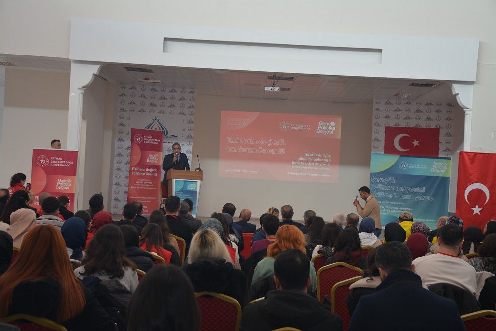 Batman’da Gençlik Politika Belgesi Vizyon Çalıştayı Yapıldı