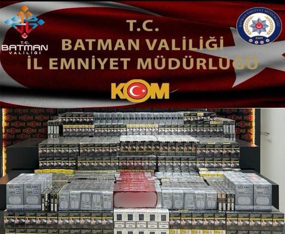 5870 Paket Kaçak Sigara Ele Geçirildi