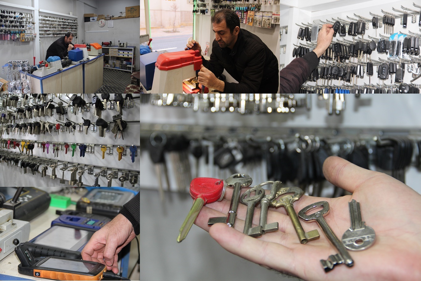 28 yıllık çilingir ustası Oğuz, teknolojiye ayak uyduruyor