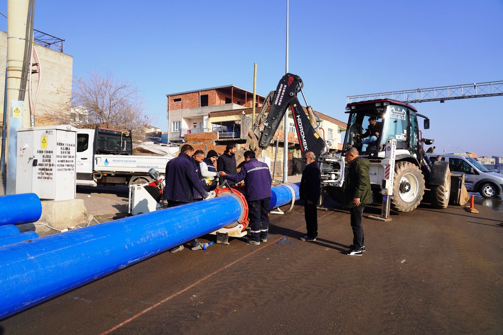 Cizre Bulvarı’nda Su Hattı Yenileme Çalışmaları Başladı