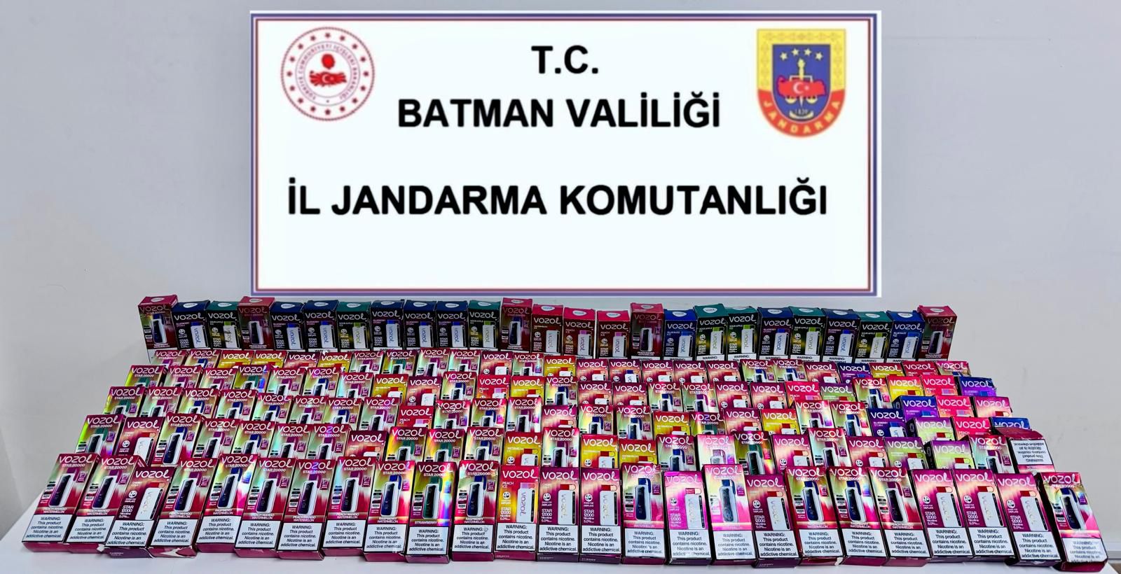 210 adet kaçak elektronik sigara ele geçirildi