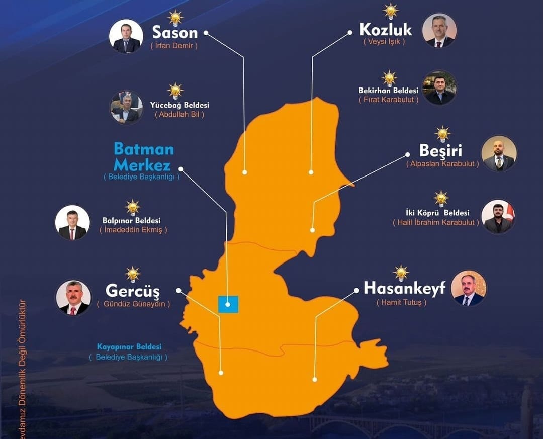Batman’daki Tüm İlçe Belediyeler AK Partili Oldu