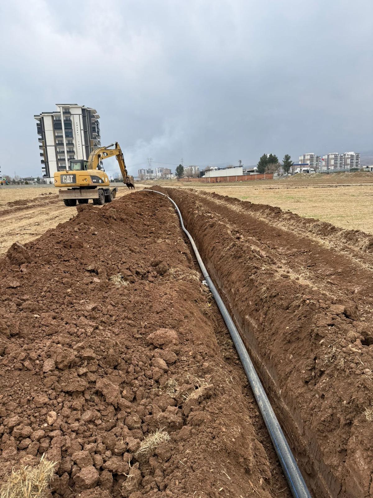 Tilmis’te 463 metre uzunluğunda içme suyu hattı
