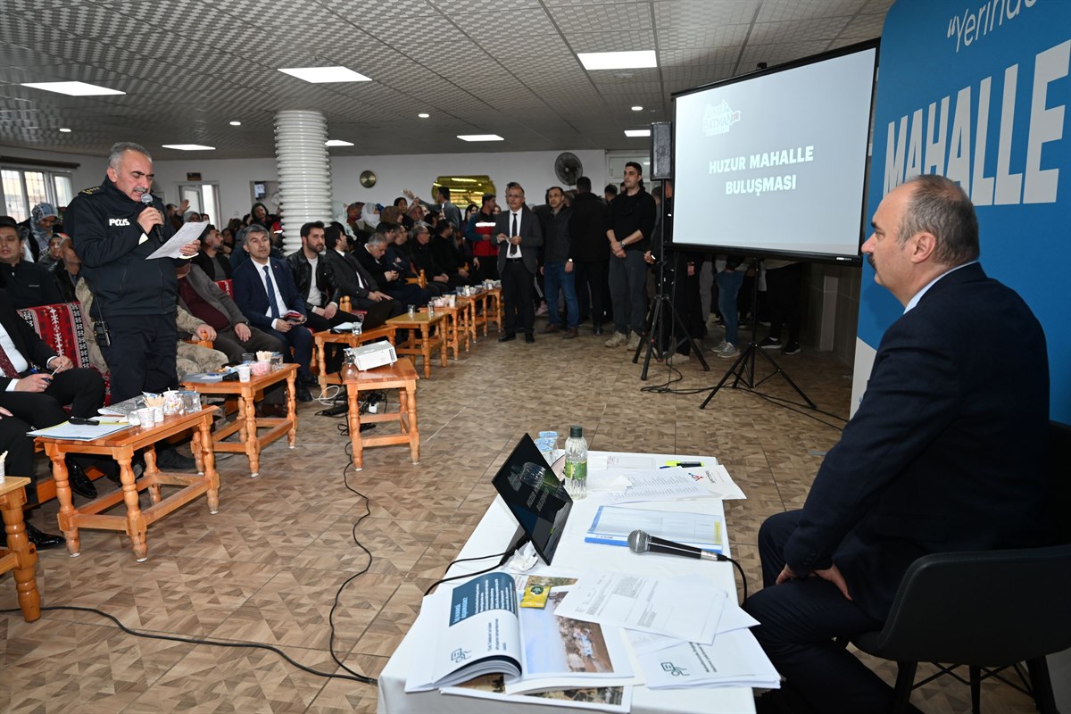 Vali Canalp, Huzur Mahallesi’nde vatandaşlarla buluştu