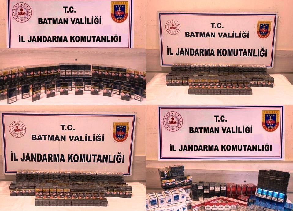 Hasankeyf’te kaçak sigaralar ele geçirildi