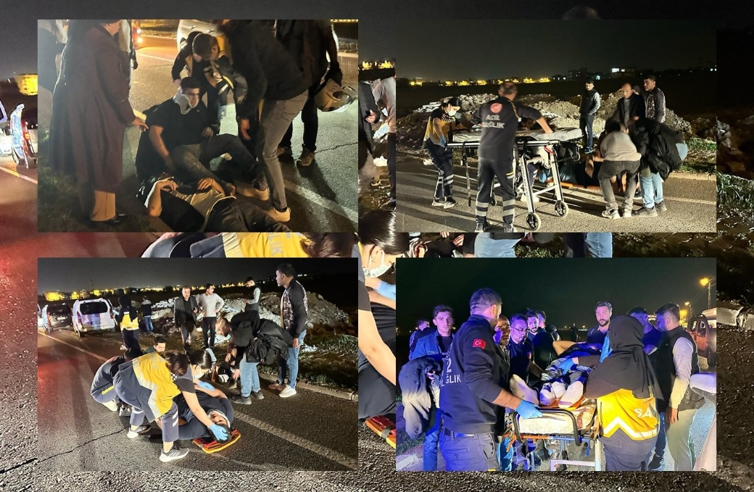 Üç motosiklet çarpıştı: 4 yaralı