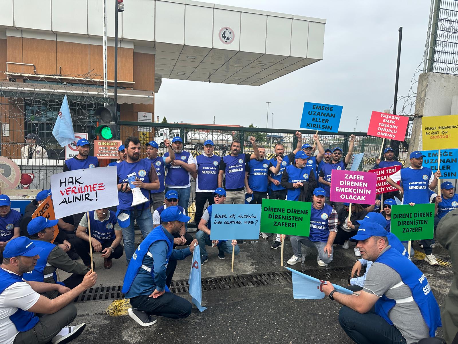 TÜPRAŞ’ta Çalışanlar Greve Başladı, Tanker Girişleri Engellendi