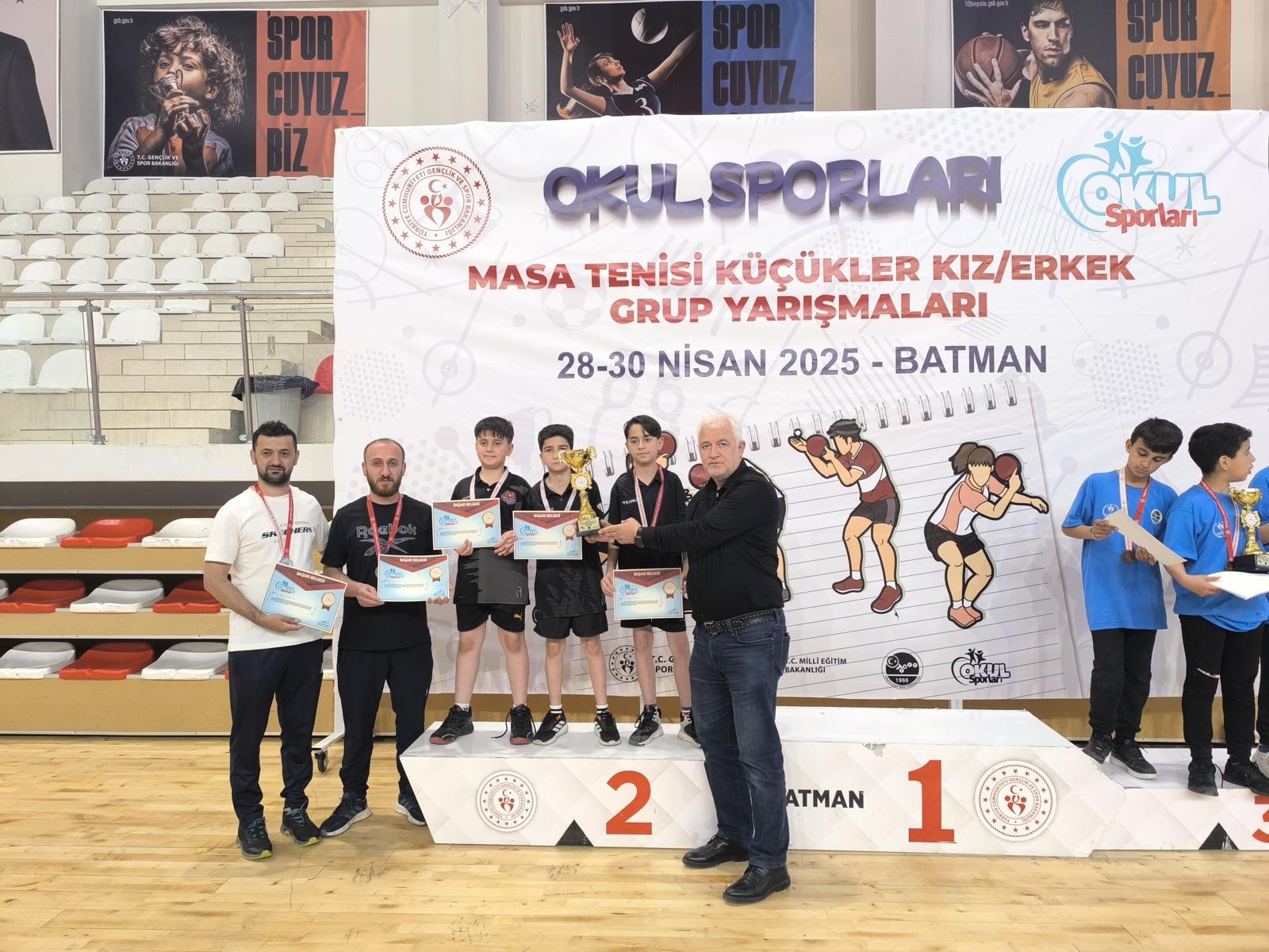 Masa tenisinin küçük şampiyonları belli oldu