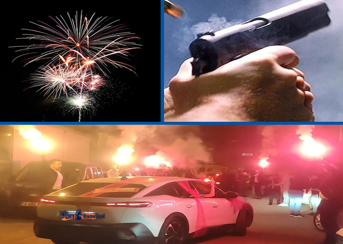 Düğün konvoyu, silah ve havai fişekler vatandaşı rahatsız ediyor