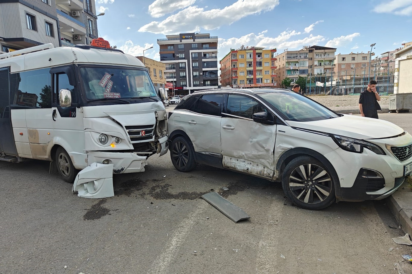 Batman’da maddi hasarlı trafik kazası