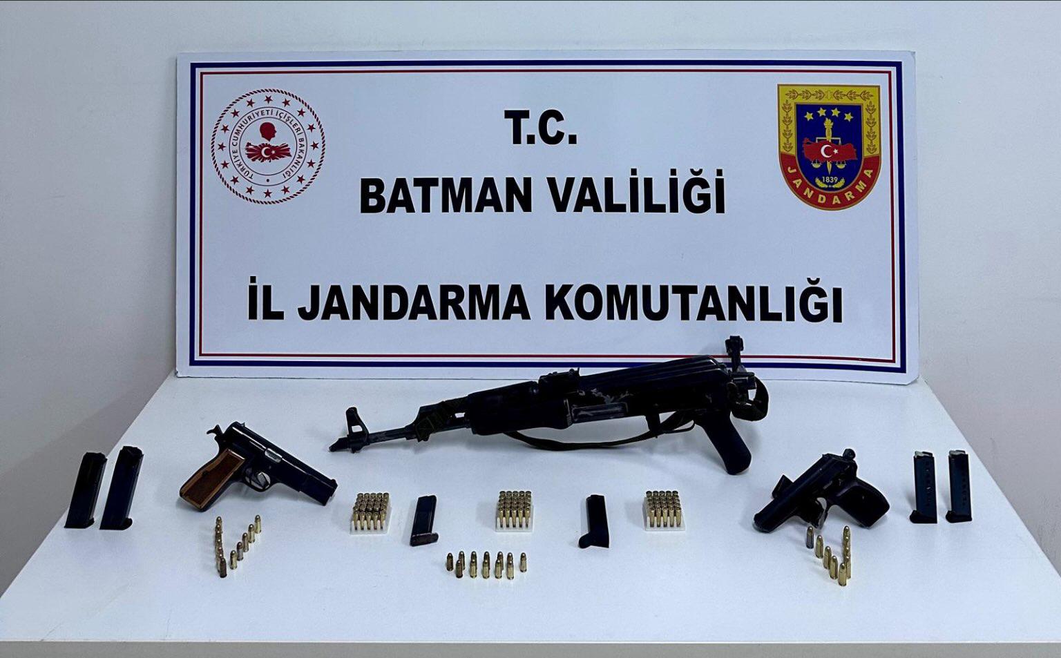 Batman’da Silah ve Mühimmat Ele Geçirildi: 1 Kişi Tutuklandı