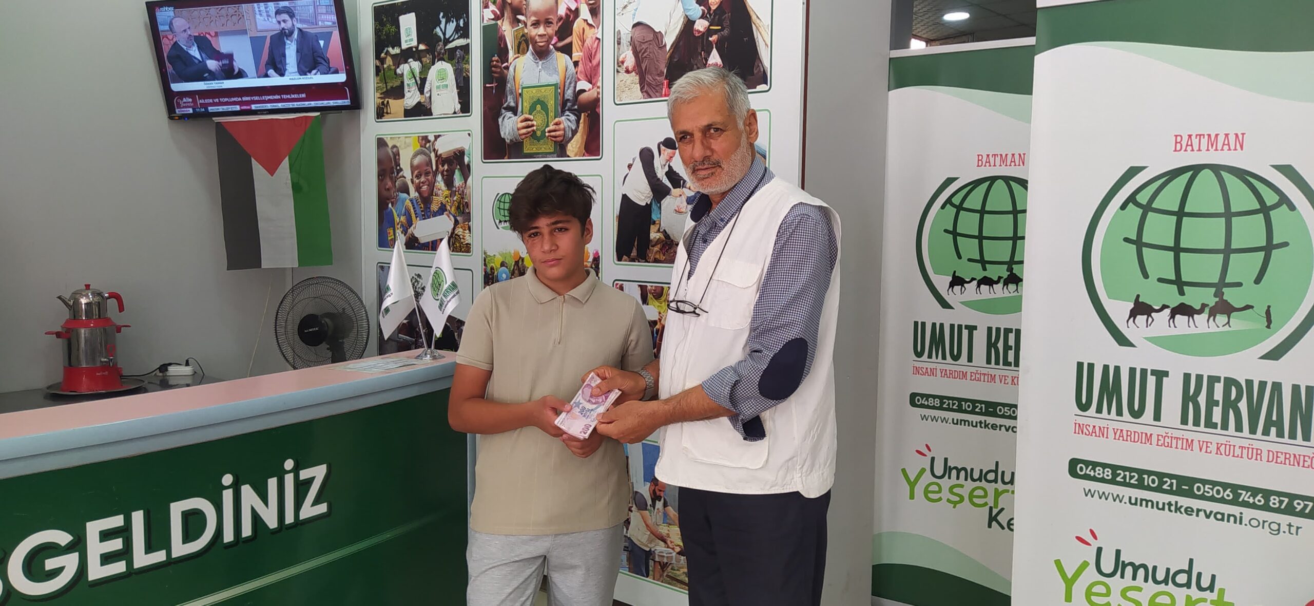 Bursunu Gazze için ikinci kez bağışladı