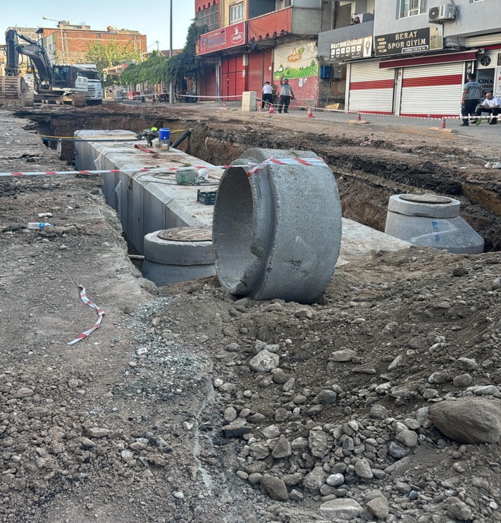 5,4 Kilometrelik Yağmur Suyu Hattı Döşendi