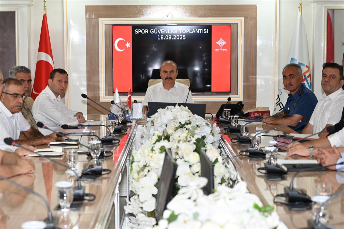 Batman’da İl Spor Güvenlik Kurulu Toplantısı Yapıldı