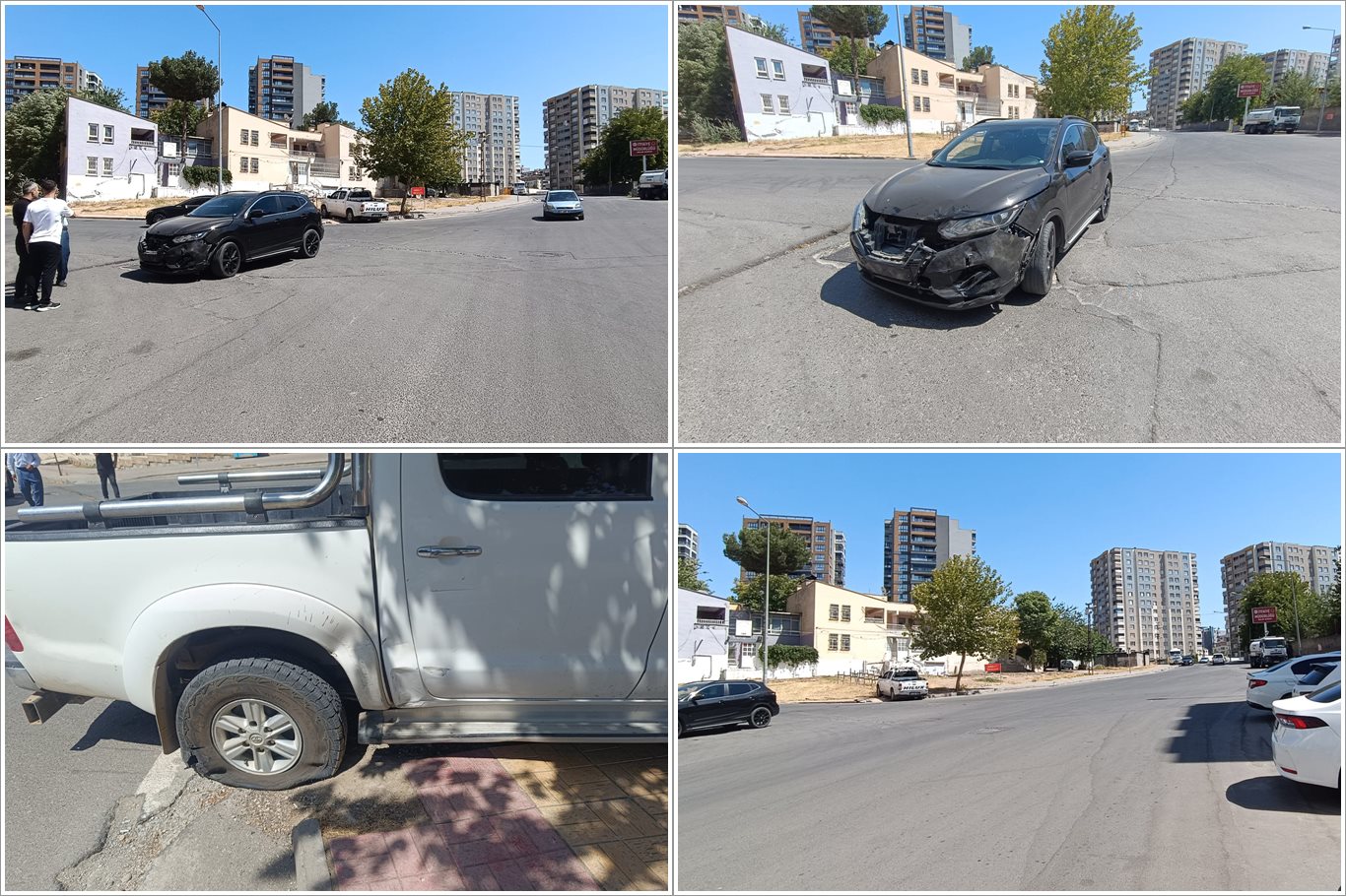 Mereto Caddesi Kavşağı’nda Kaza: Mahalleli Önlem İstiyor