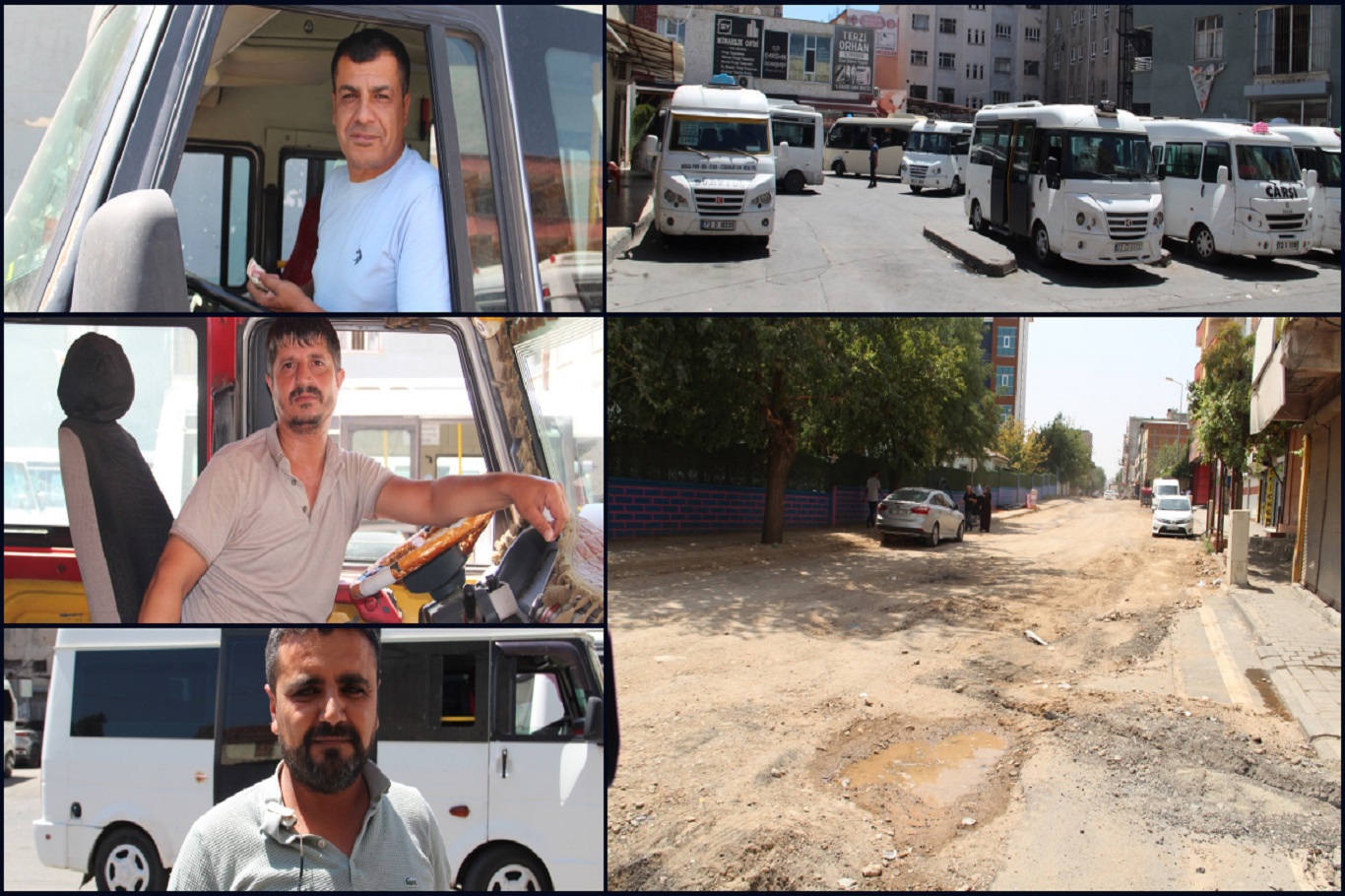 Minibüsçüler bozuk yollar ve sanayi fiyatlarından şikayetçi