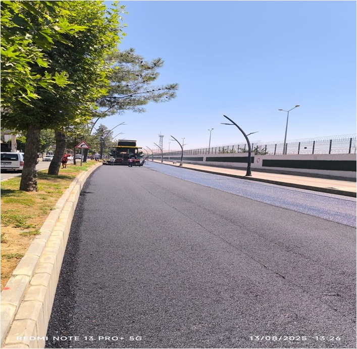 Özgürlük Bulvarı’nda Asfalt Çalışmaları Sürüyor