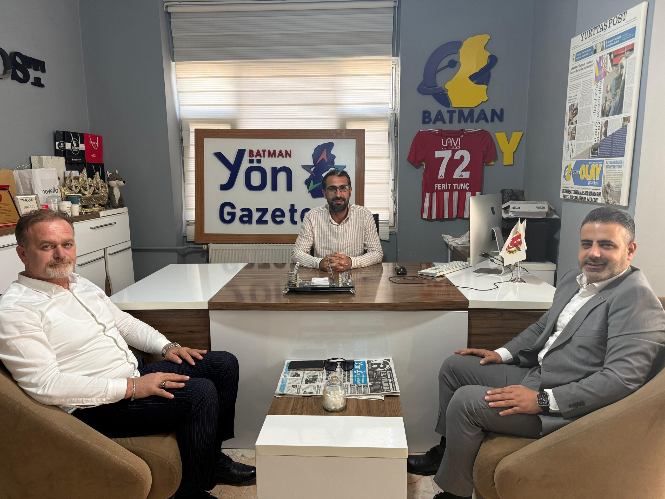 MHP Batman Heyetinden Gazetemize Kutlama Ziyareti