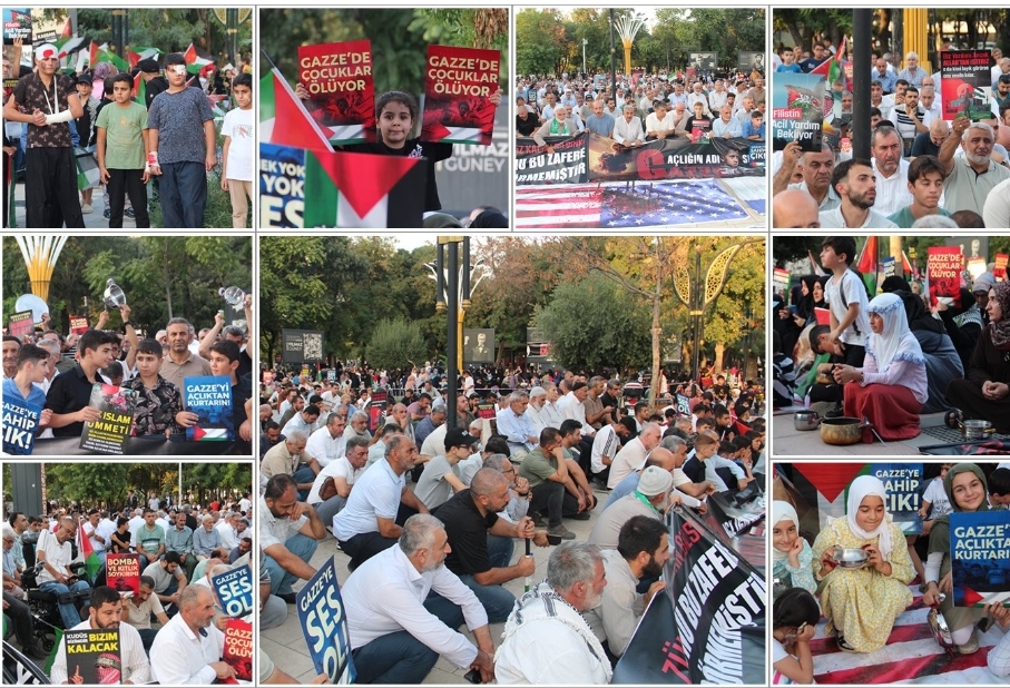 Gazze’deki dram Batman’da sessiz eylemle anlatıldı