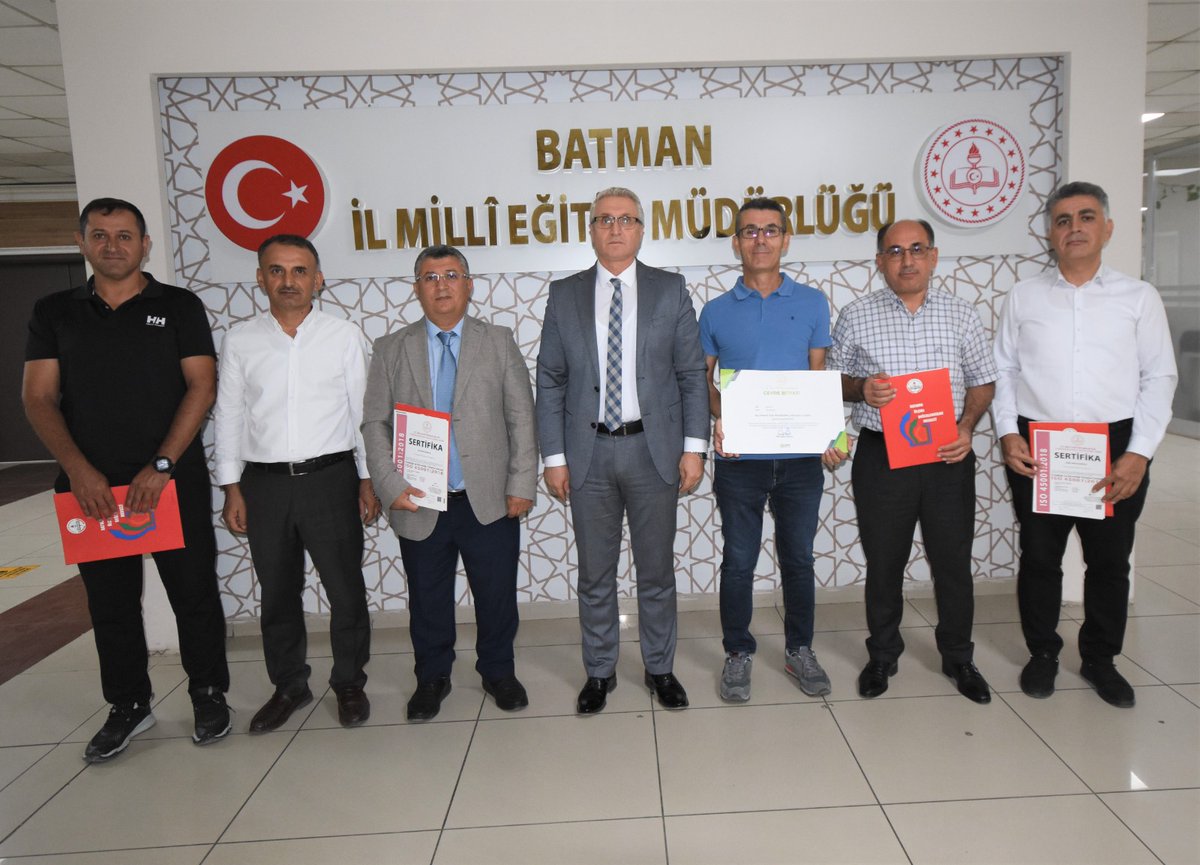 Batman’da 4 Okul ve 1 Kuruma Kalite Belgesi