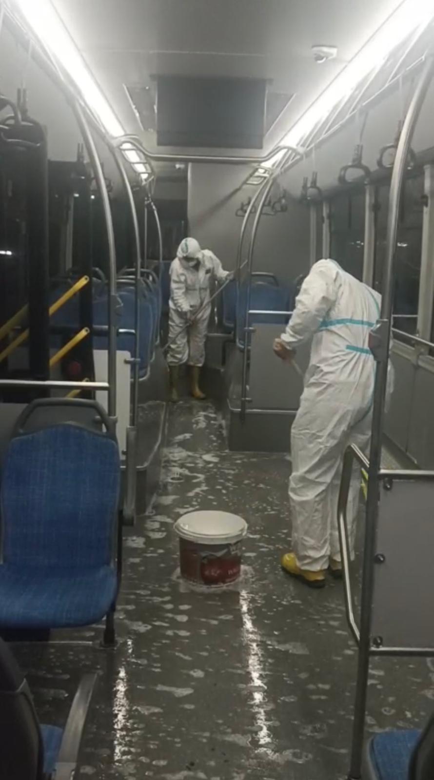 Toplu Taşıma Araçları Günlük Olarak Temizleniyor