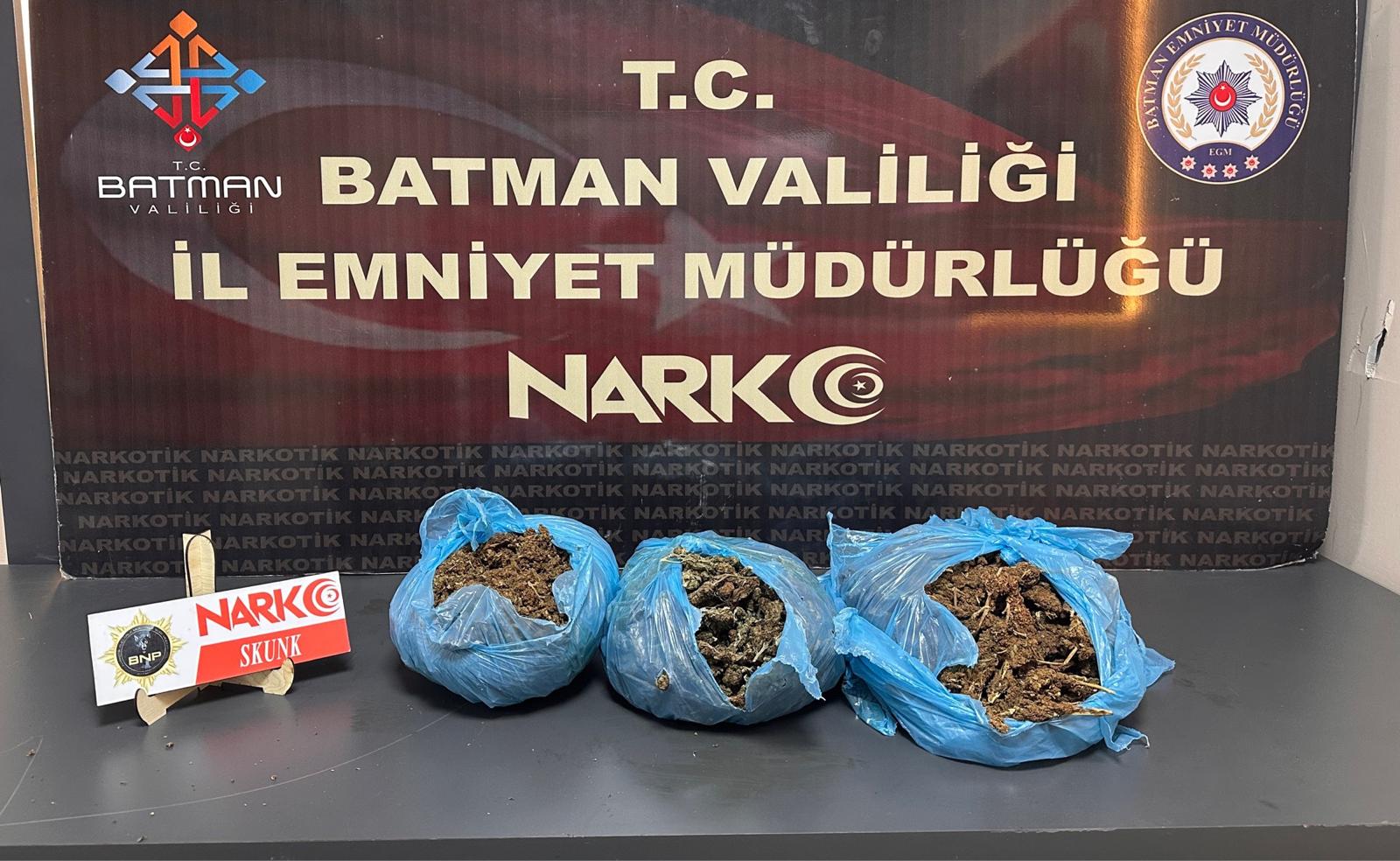 Batman’da Uyuşturucu Operasyonu: 1 Tutuklama