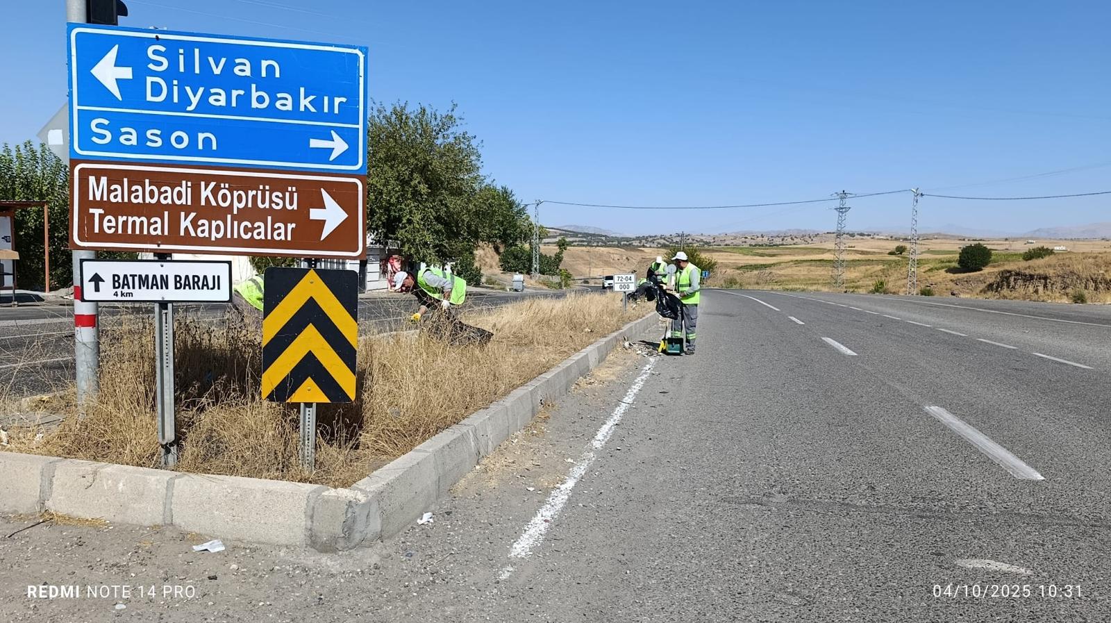 30 kilometrelik güzergahta temizlik çalışması